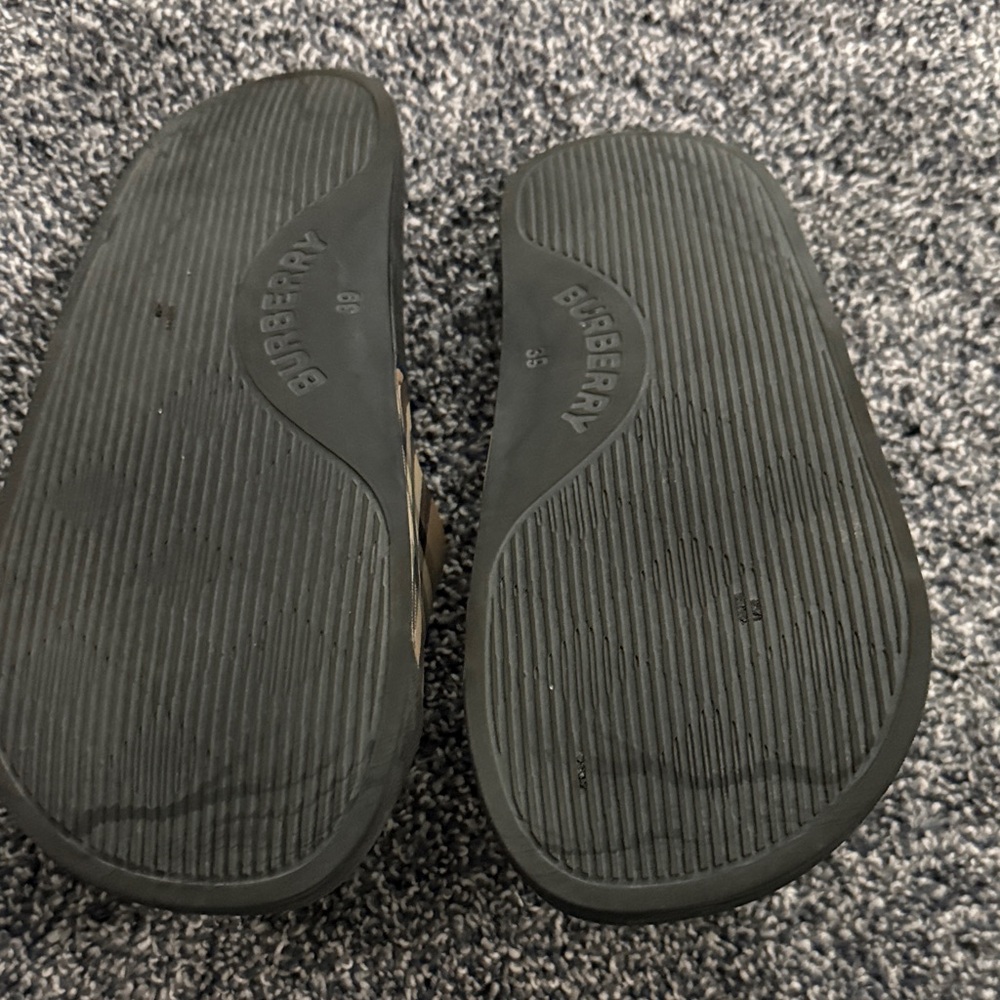 Burberry Black Slide Sandals - Picture 2 of 2